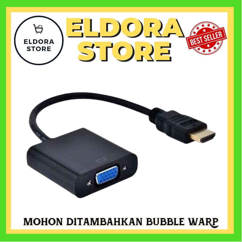 KABEL HDMI TO VGA KABEL TEBAL | HDMI TO VGA | KABEL HDMI | KABEL