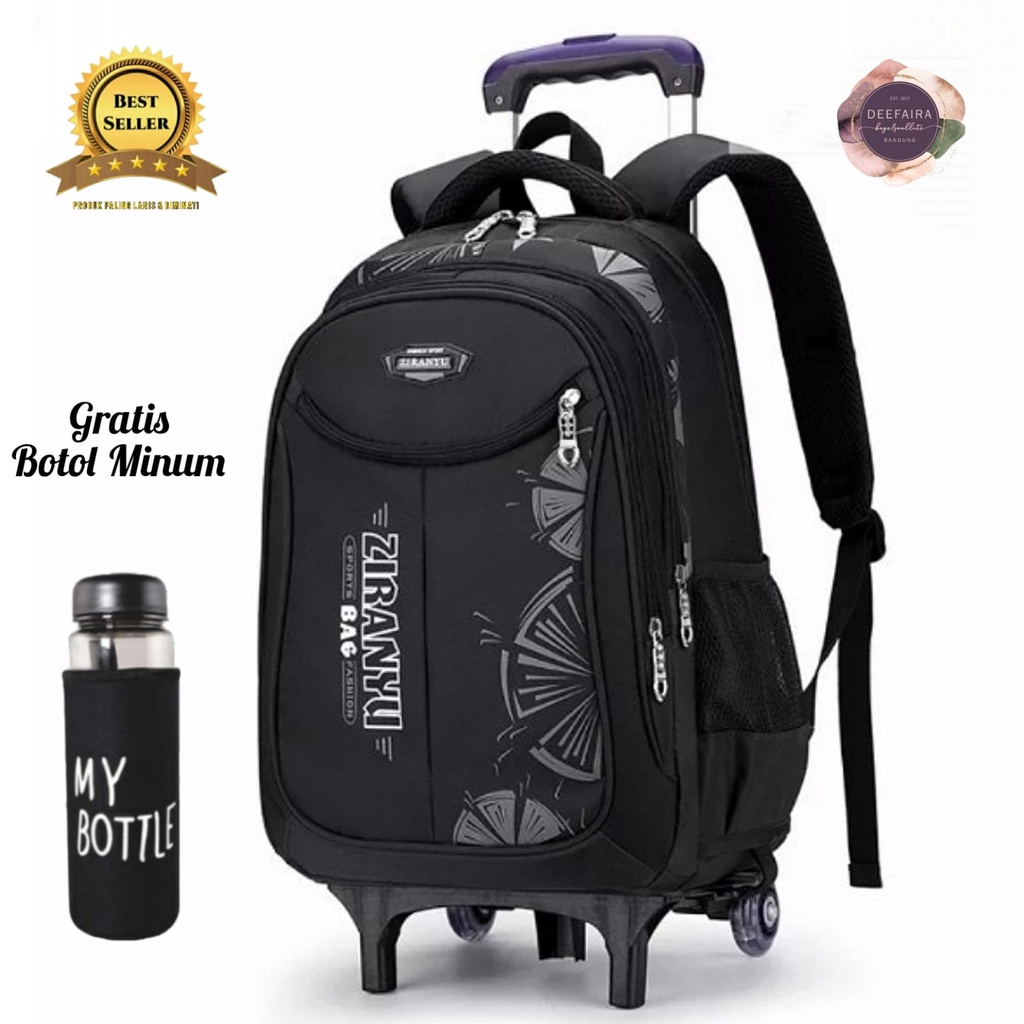 Tas Ransel Backpack Troli Anak Laki Laki Zuy11 Gratis Botol Minum Untuk Anak Sd Smp