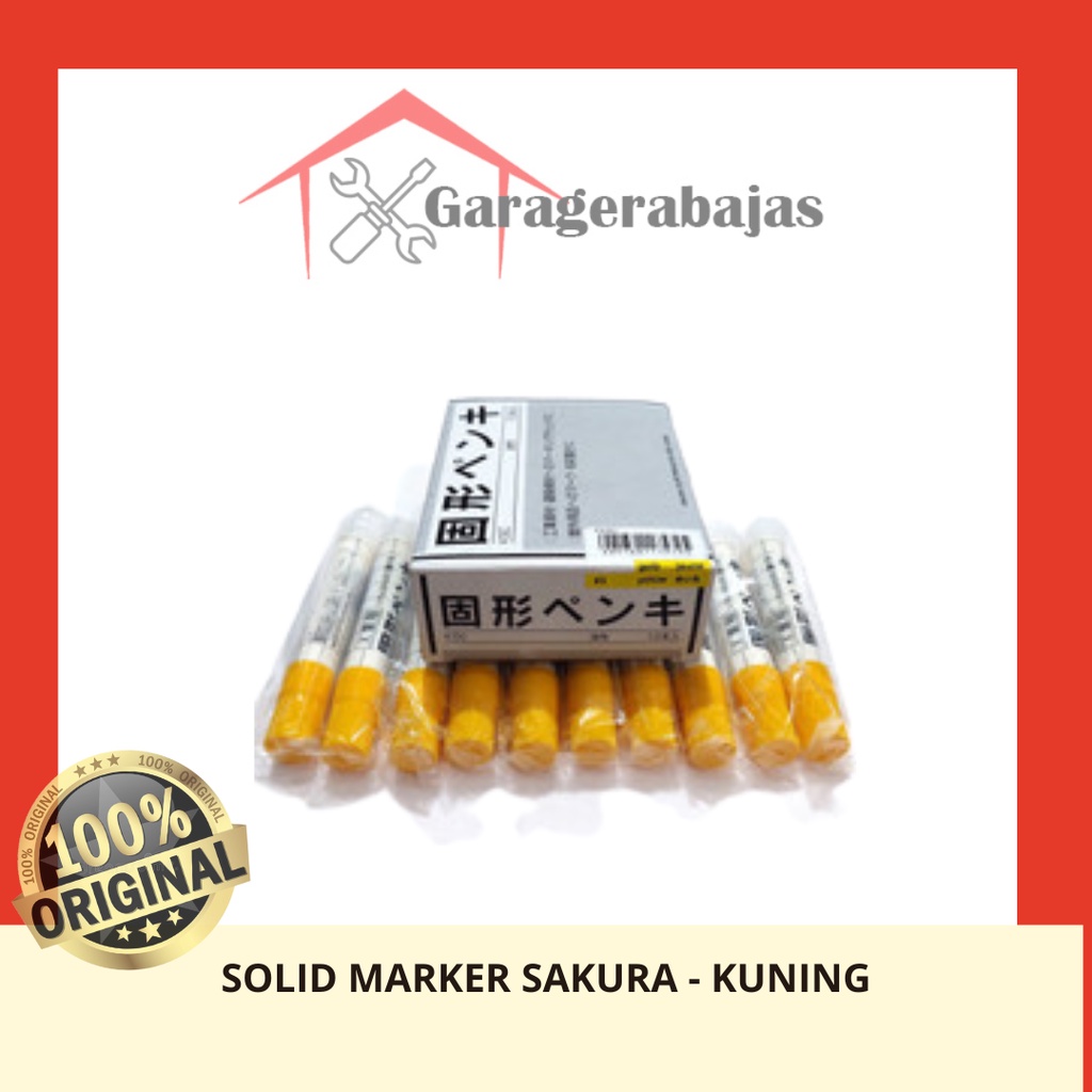 

SOLID MARKER SAKURA / SPIDOL PENANDA BESI PERMANEN - Kuning - PER PC