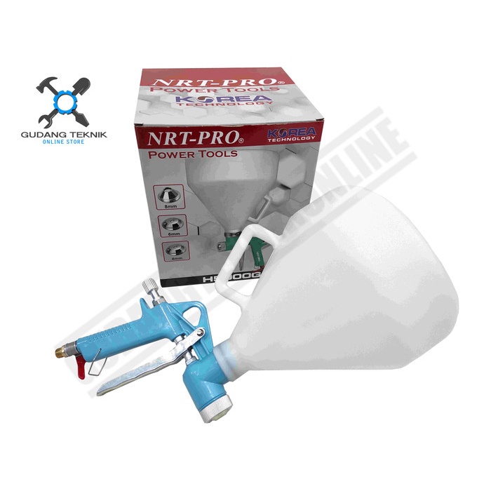 SPRAY GUN CAT SEMEN H5000G NRT PRO Tembok Beton  / Spraygun Semprotan Semprot Cat Hopper Texture  H 5000 G NRT PRO