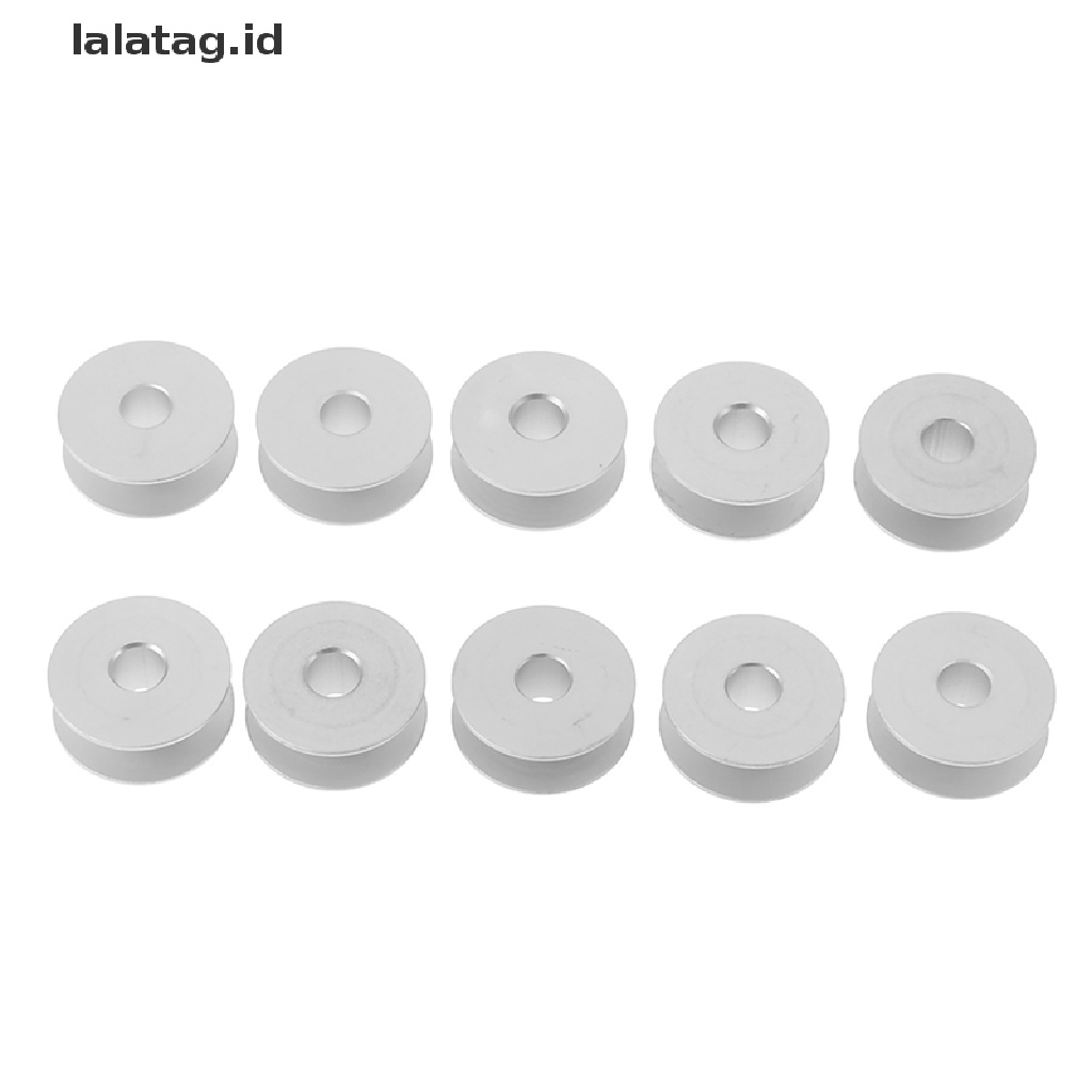 [lalatag] 10pcs Bobbins Aluminium Industri 21mm Untuk Alat Mesin Jahit Singer Brother [ID]