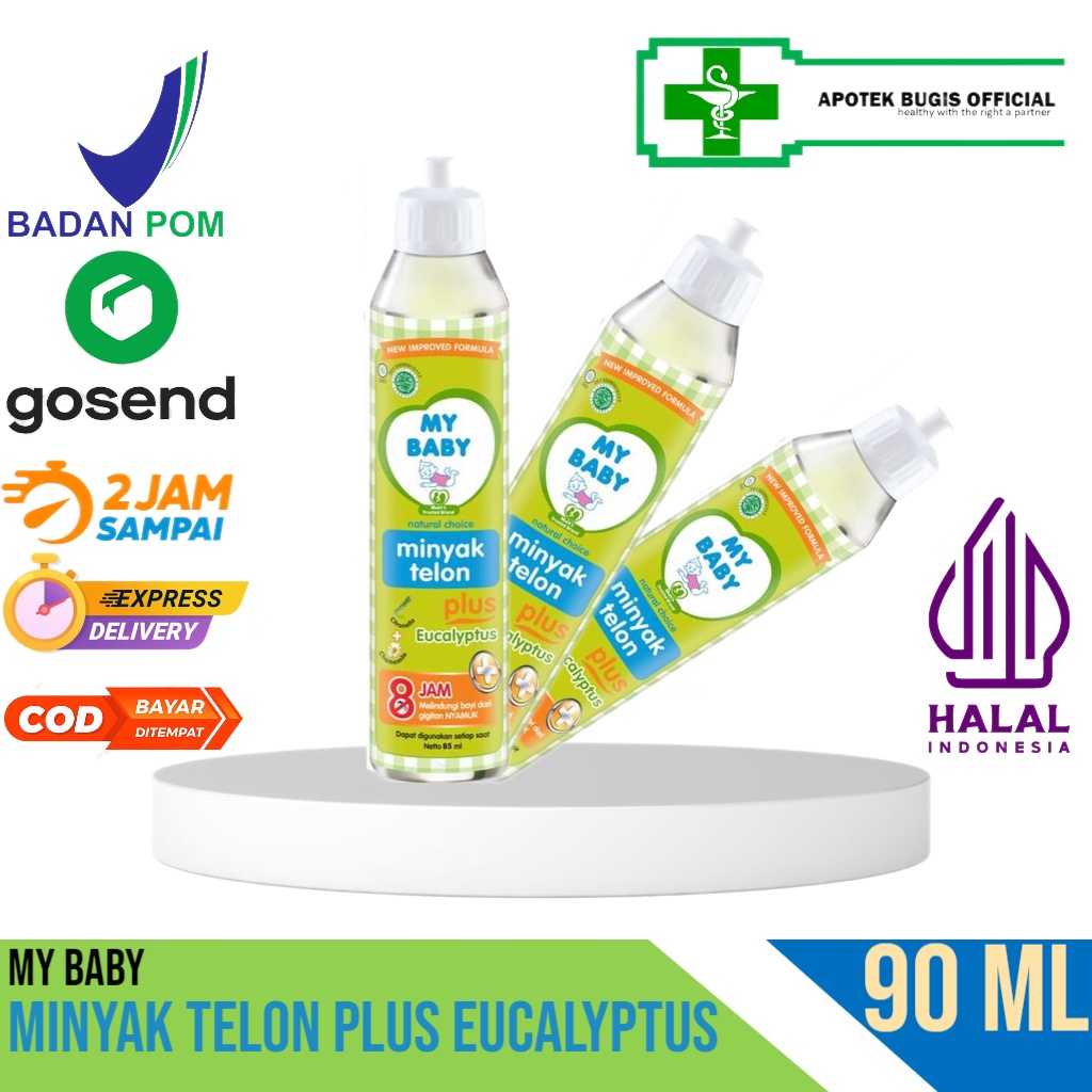 My Baby Minyak Telon Plus Eucalyptus 90 ml