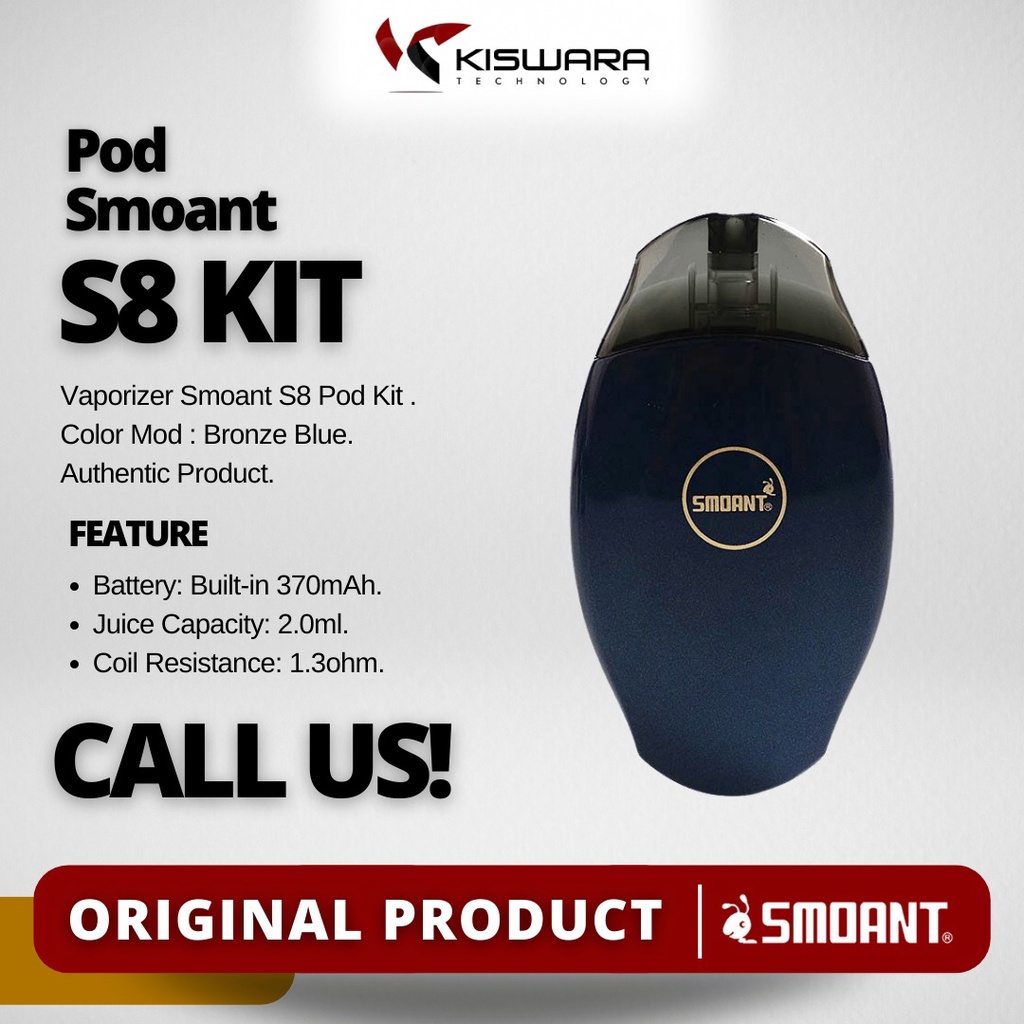 Smoant S8 Kit - BRONZE BLUE [Authentic] KiswaraBandung