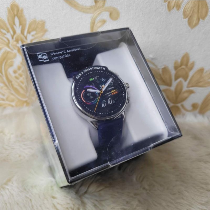 FOSSIL smartwatch gen 6 FTW4070 silicone navy
