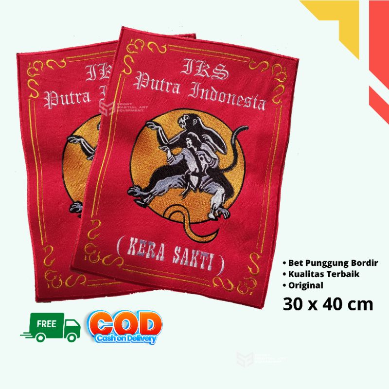 Bet punggung ikspi - Bordir logo ikspi