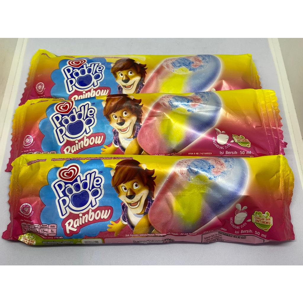 

Paddle pop rainbow ice cream