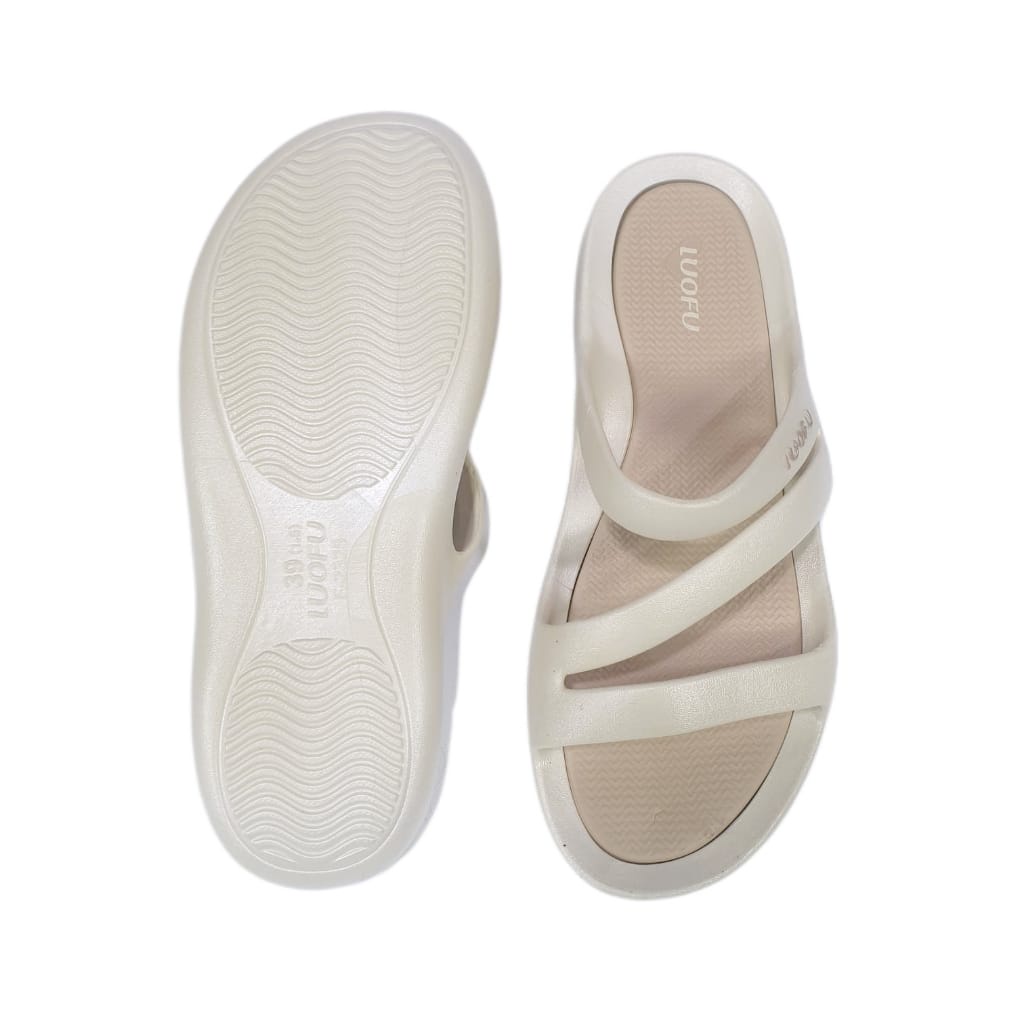 LUOFU ORIGINAL jelly sandal karet empuk murah selop import sendal wanita F2325E01SC