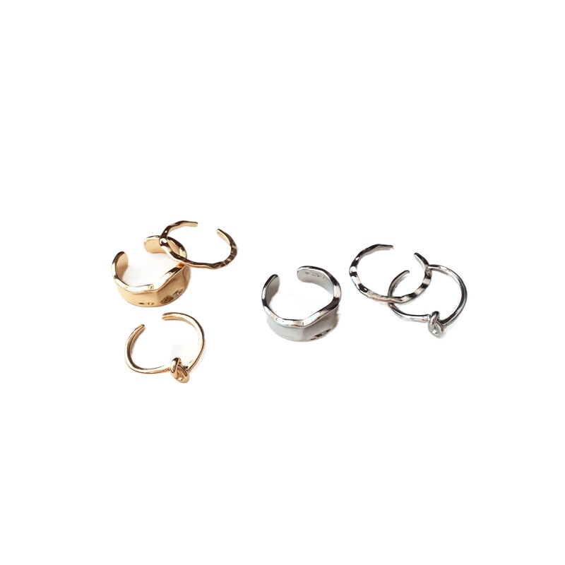 [Set Ring Series] Set Kombinasi Aksesoris Cincin Kepribadian Fashion Versi Korea Simple