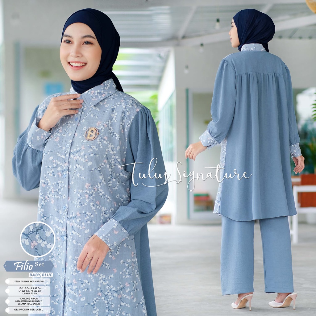 BENIA SET setelan one set original produk by tulus signature