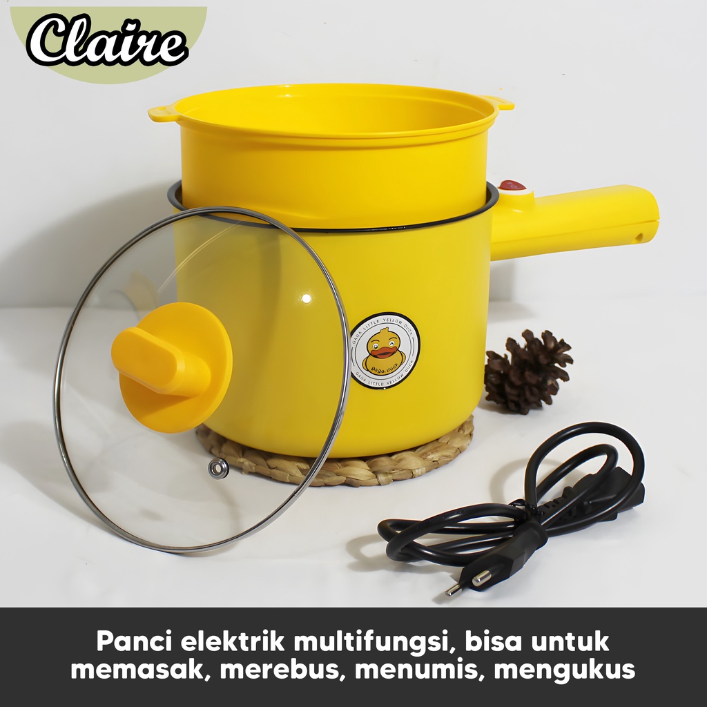 Panci Elektrik Multifungsi Plus Steamer bisa Mengukus, Menumis, Merebus serbaguna