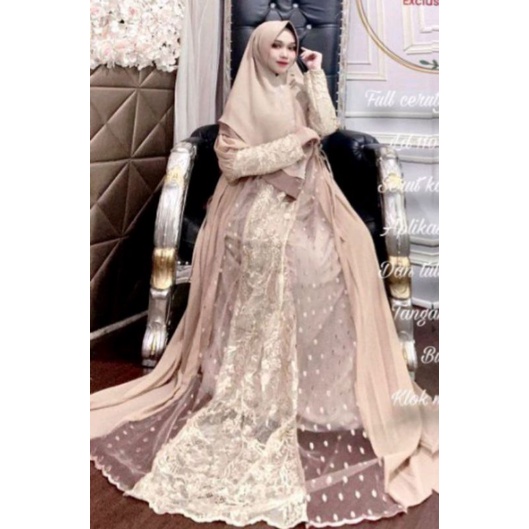 Gamis Elzisha Label bordir tile