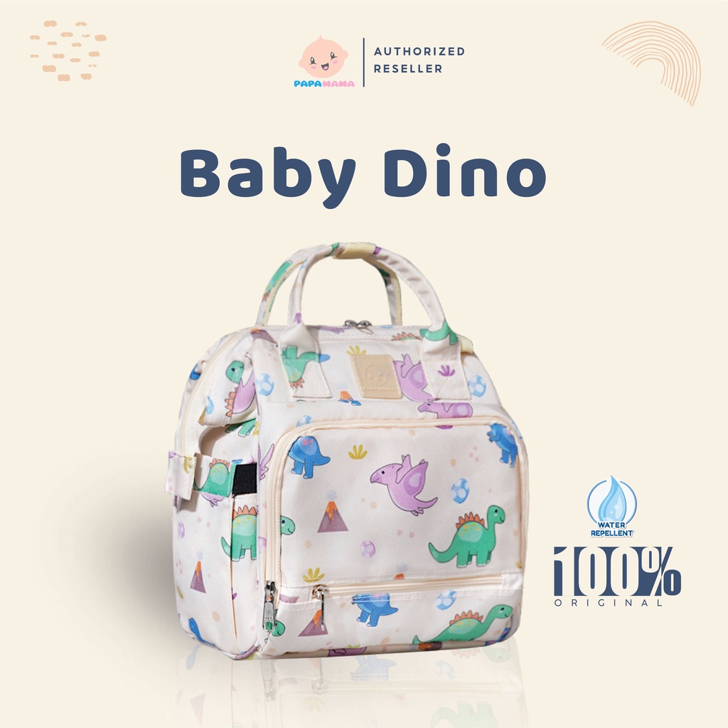 Papamama Mini Pattern 1075 Baby Dino Tas Ransel Bayi