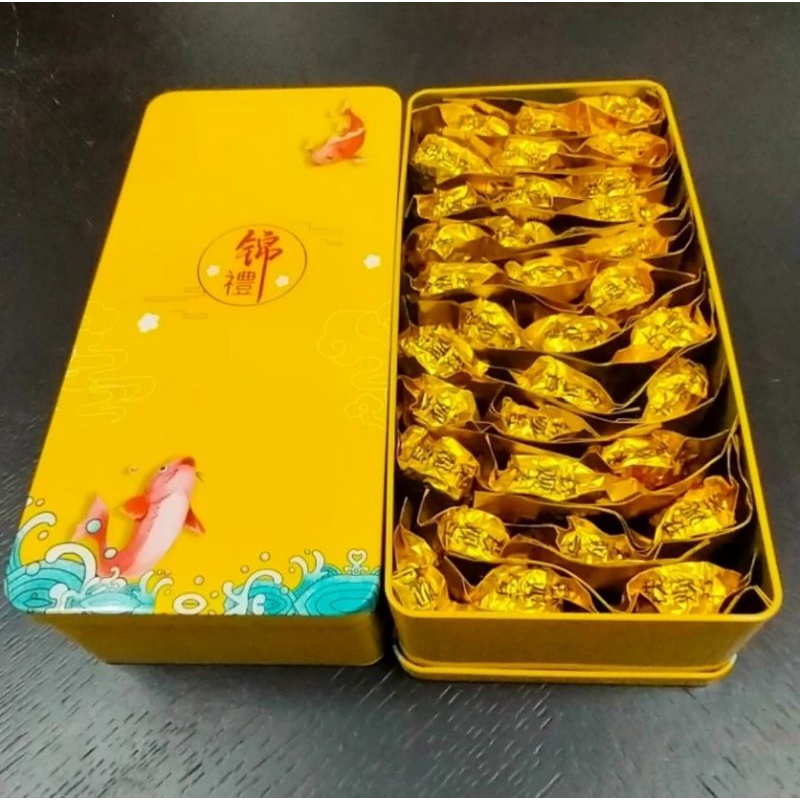 Chines Tea Premium Teh Cina Tie Guan Yin  Tea Gift Box Kemasan Kaleng 250gr  33s