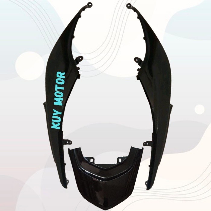 Body Samping Belakang Motor + Tutup Mio Soul GT 115 2012 - 2014 - Hitam