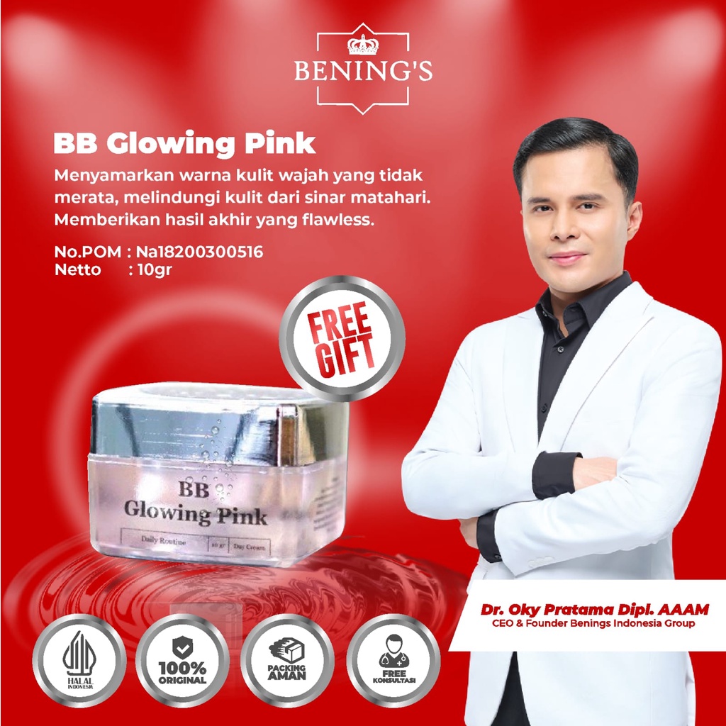 BB GLOWING PINK BENING SKINCARE DR. OKY PRATAMA