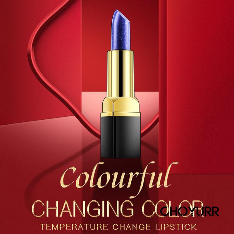 【COD】Blue Lipstick Color Changing Moisturizing Lip Gloss Warna Waterproof Tahan Air Lipstick Pelembab Original -CH