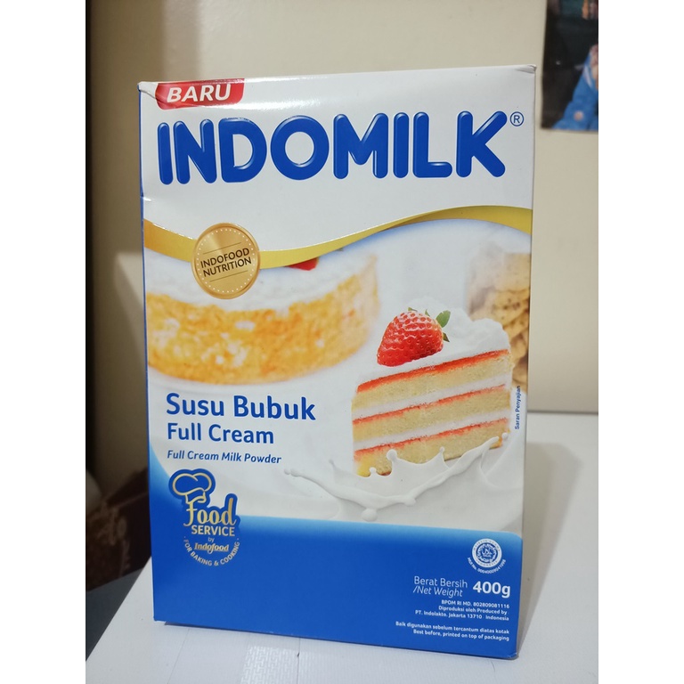 

INDOMILK SUSU BUBUK FULL CREAM 400GR