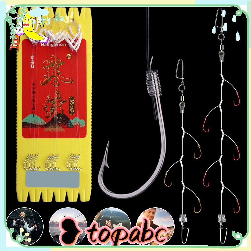 Kait Pancing TOP DIY Lure Fishing Bait String Hooks Dengan Kait Kecil 3per5