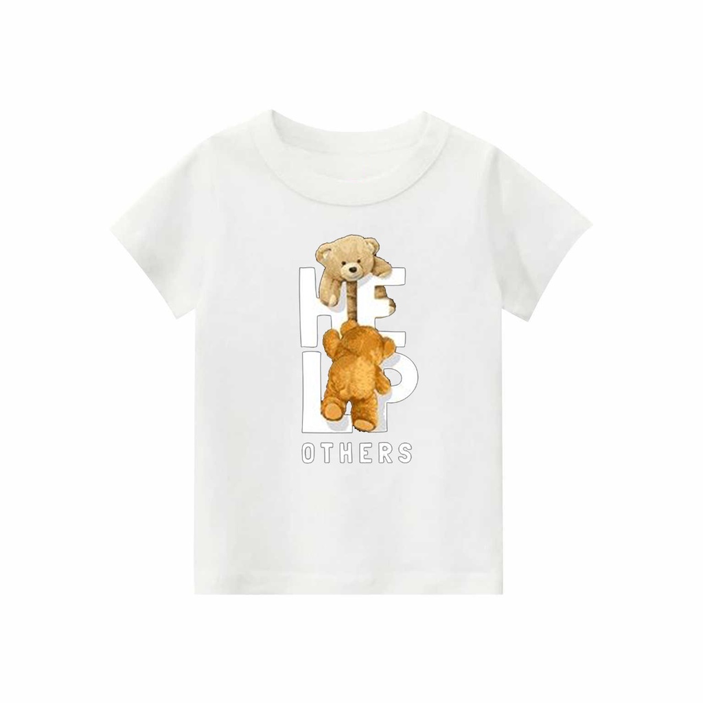 Kaos Anak unisex Bear Help Others | kaos cotton combed 30s printing | Kaos Distro anak