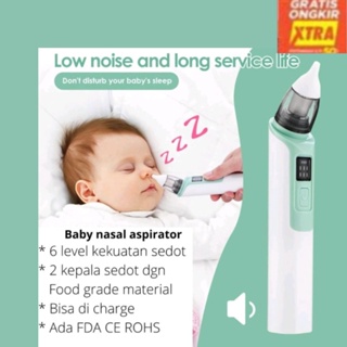 Image of Alat Penyedot Ingus Elektrik bayi baby nasal aspirator nose cleaner Sedot Ingus hidung bayi