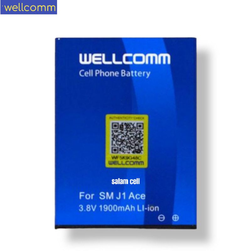 Baterai Samsung J1 Ace J110G Wellcomm Original Murah