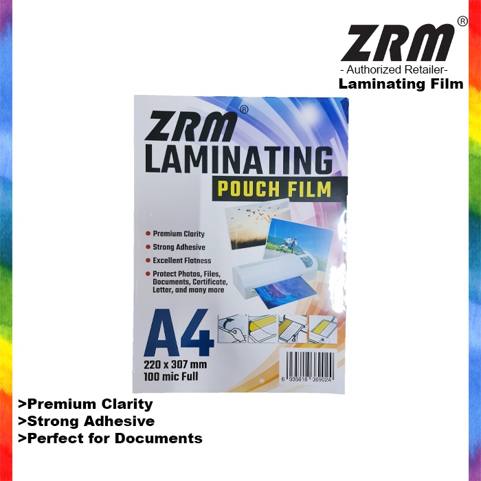 

Laminating Pouch / Plastik Laminating / Laminating Film A4 100 micron ZRM