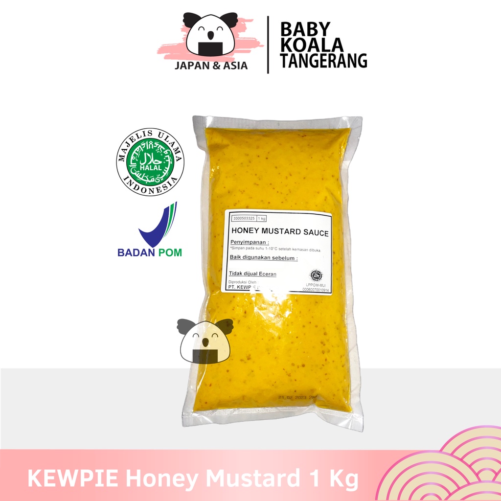 

KEWPIE Mayo Honey Mustard Mayo 1 Kg Halal | Chicken Wing Sweet Sauce-