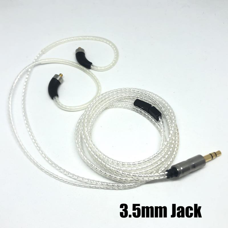 Teflon Silver Plated MMCX Cable Replacement HiFi Audio Solution