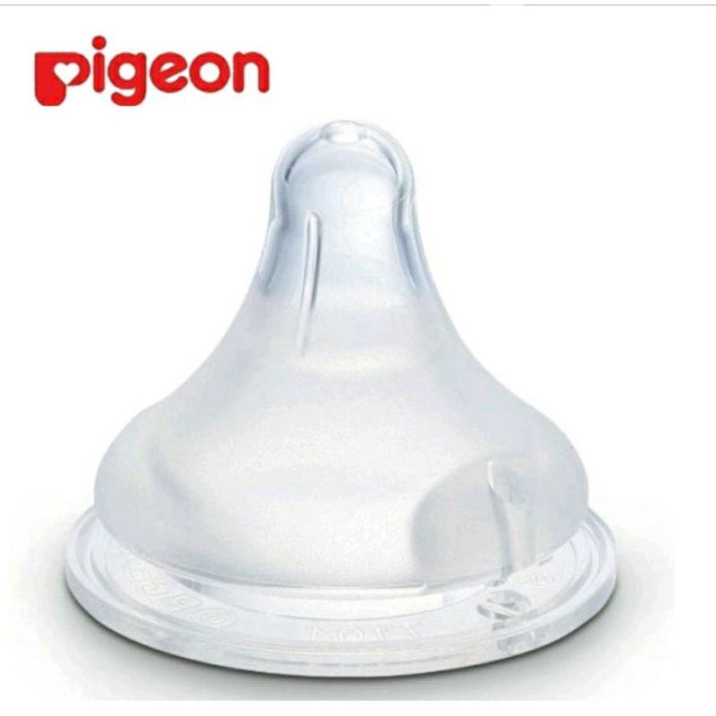 (3 Pcs) Pigeon Nipple Wide Neck Peristaltic Plus Soft Touch S, M, L Blister | Nipple Pigeon Wide Neck