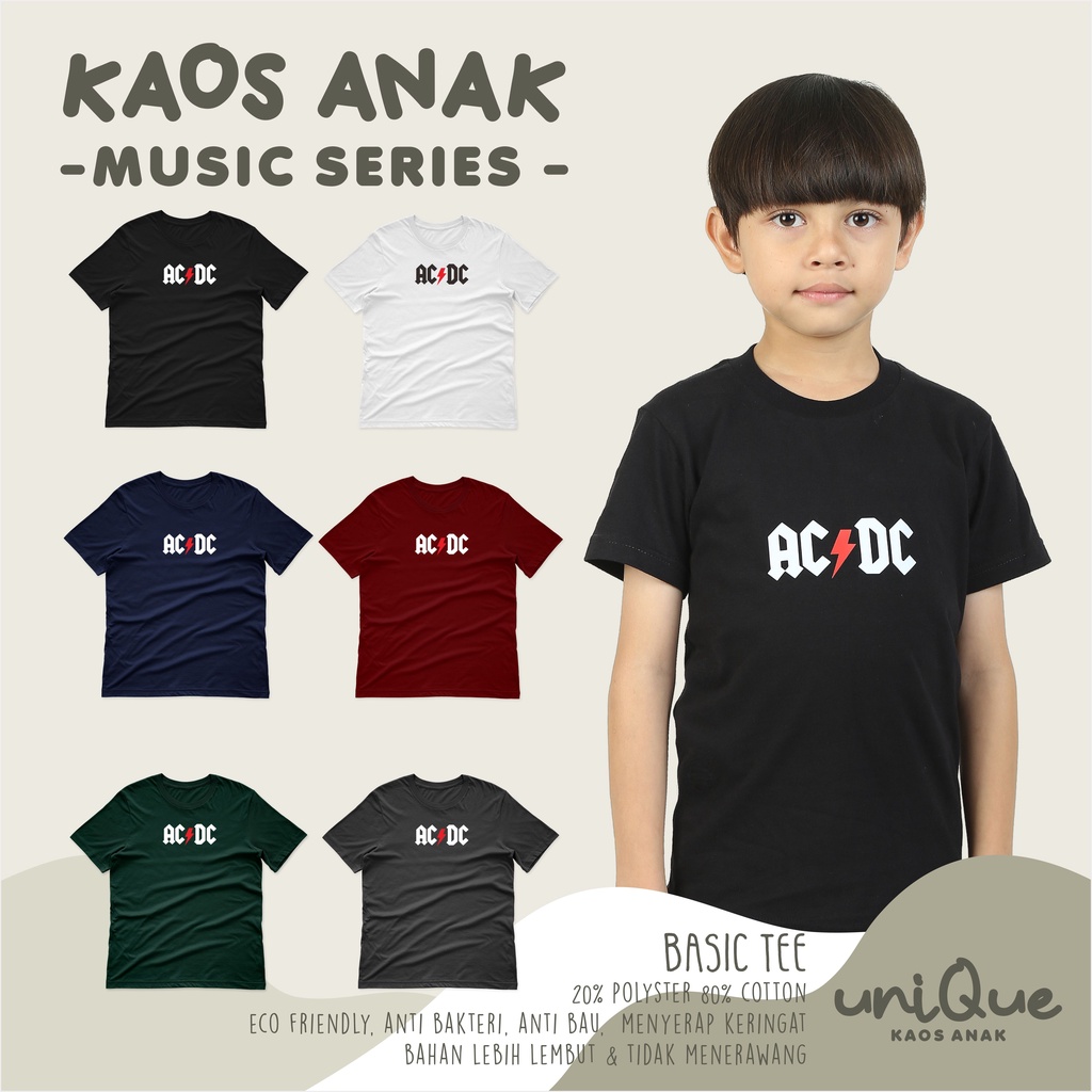 BAJU KAOS ANAK BAND 1-12TAHUN || BAJU ANAK UNISEX || PAKAIAN ANAK LAKI LAKI || KAOS DISTRO ANAK || KATUN 30s PREMIUM || MURAH