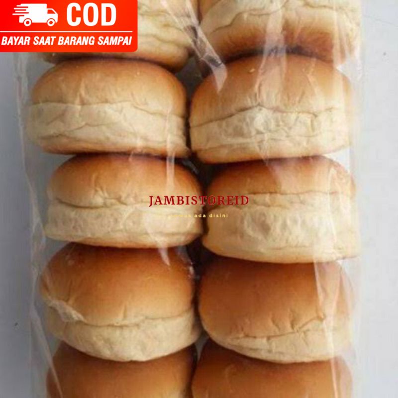 

(JAMBISTOREID) JAMBI LANGSUNG KIRIM Roti Bun Burger Sandwich Wijen 10 pcs Tanpa Merek Eceran Satuan Jambi