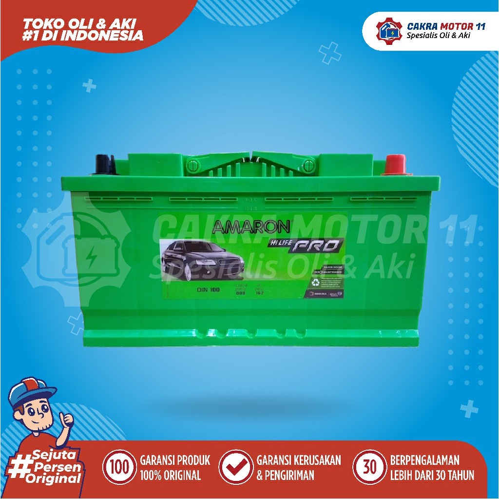 Aki Bmw New Series 330 Amaron Pro Din 100 / 60038 100ah