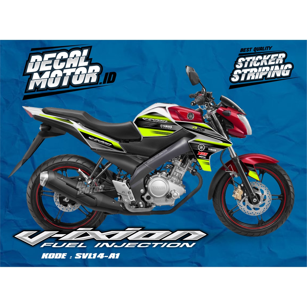 STRIPING VIXION LIGHTNING TAHUN 2013-2015/STICKER HOLOGRAM SEMIFULL YAMAHA VIXION -AKSESORIS MOTOR L