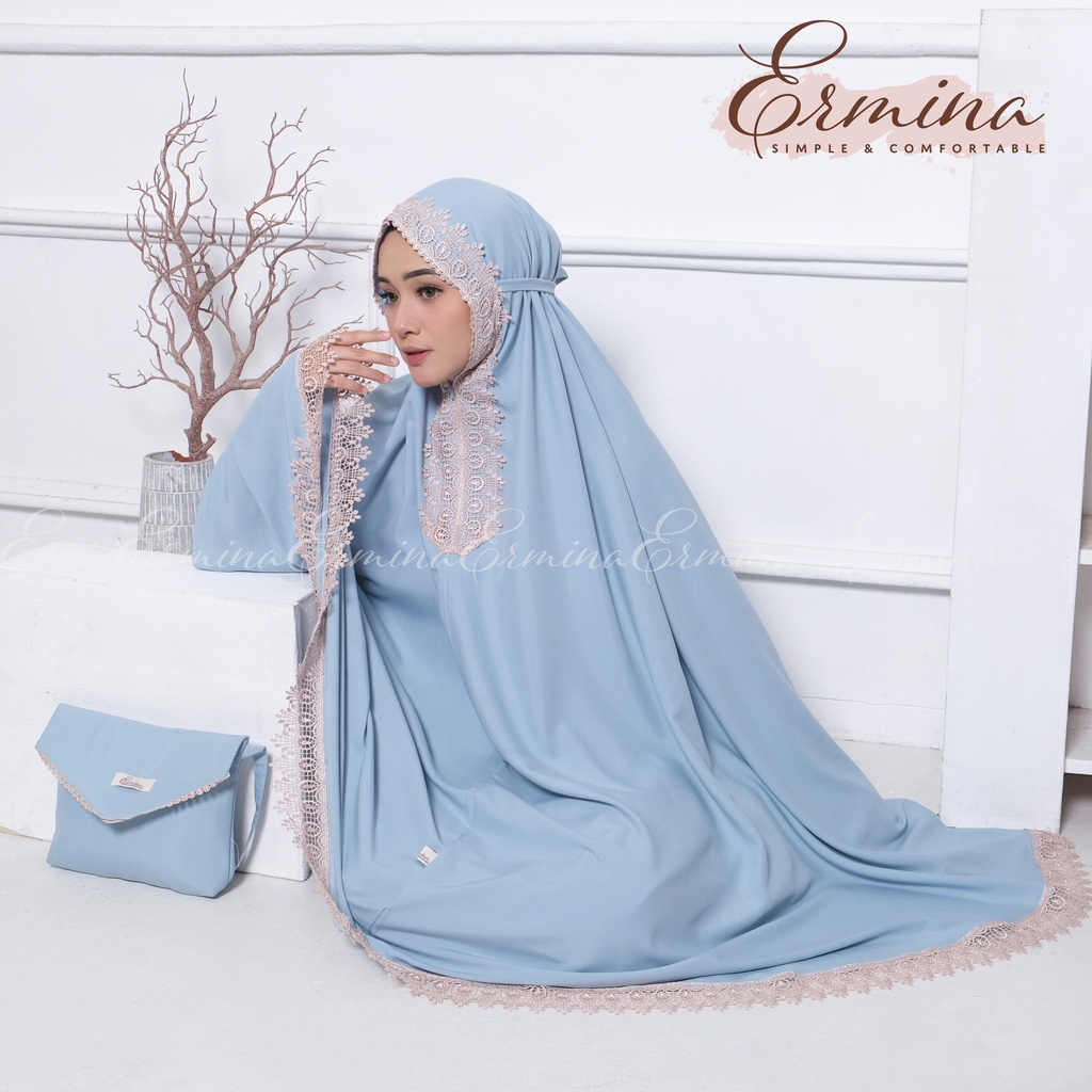 Mukena Sultan Mewah 2in1 Ermina Sofia Series Katun Mikro Premium Jumbo