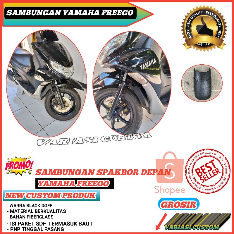 Aksesoris freego Sambungan spakbor depan yamaha freego Hugger