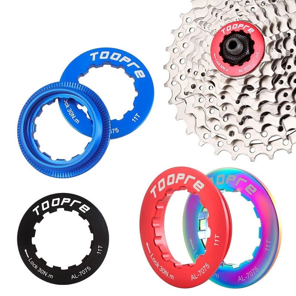 Lanfy Sprocket Locking Cover Kaset Sepeda Ringan Bersepeda Sepeda Gunung Flywheel Lock Ring