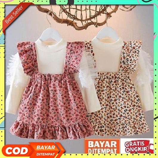Dres Minidress Baju Mini Balita Anak Cod Princess Midi Dres Korean Style Mewah Terusan Dress Tanggun