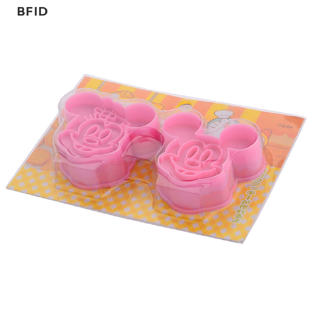 [BFID] 2pcs Sushi Rice Ball Cetakan Bento Press Maker Mesin Mouse Gaya Kartun Alat DIY [ID]