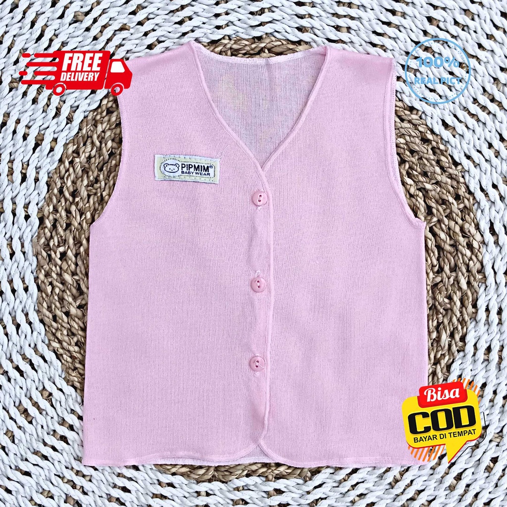 Baju Bayi Tangan Kutung PINK SERIES Size 0 - 3 Bulan merk SNI PIP MIM
