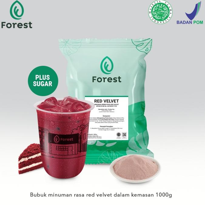 

Bubuk Minuman RED VELVET Powder 1000g PLUS GULA - Forest Bubble Drink EKZRA4743