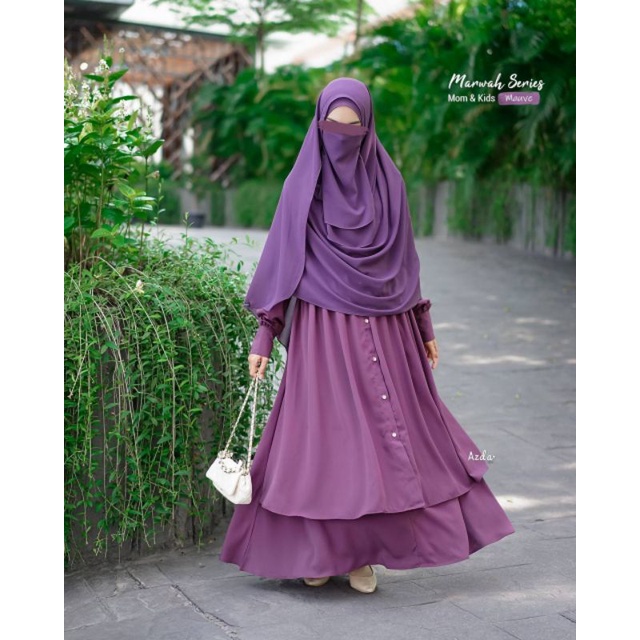 (PROMO RAMADHAN) TERLARIS GAMIS MARWAH SET AZDA/GAMIS AZDA/GAMIS MARWAH TERBARU/GAMIS VIRAL/GAMIS TE