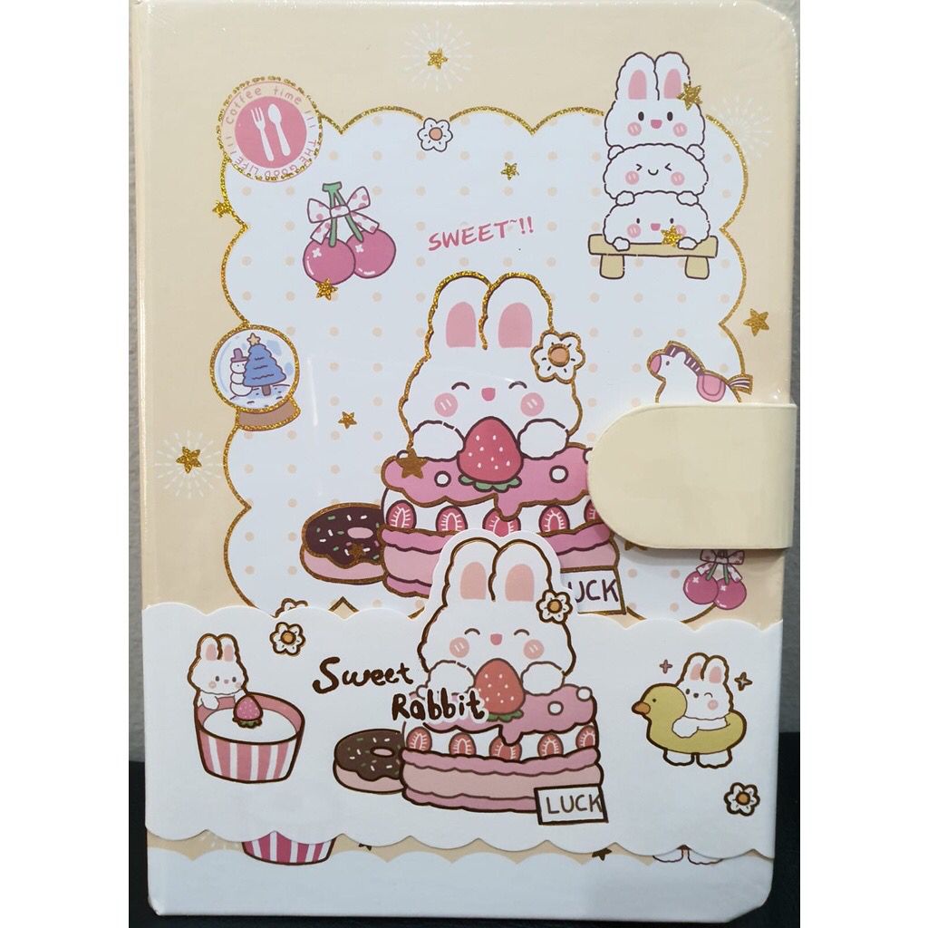 Buku Diary Sweet Rabbit Cute / Agenda import cute