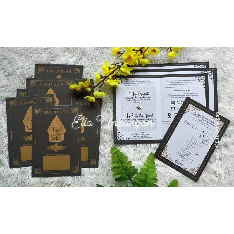 Undangan Pernikahan wayang Maliq 077 Elegan mewah