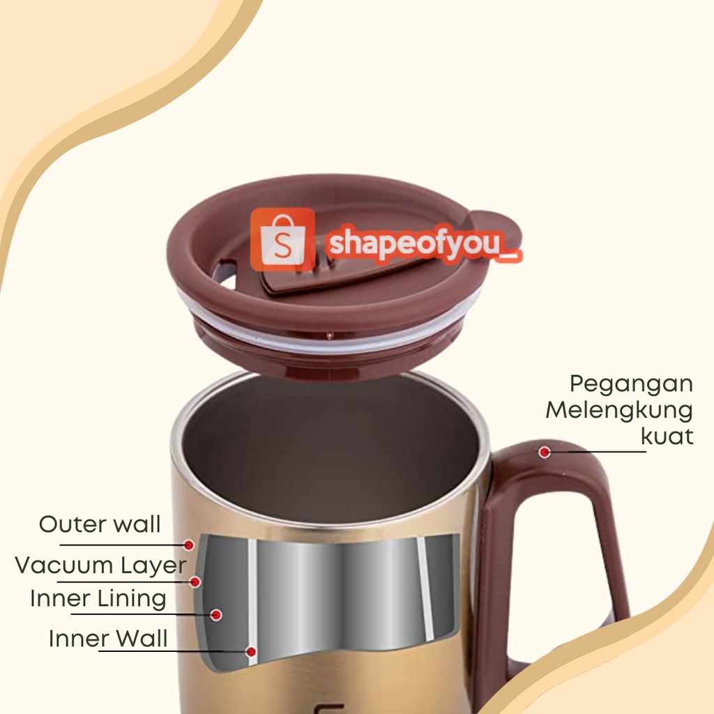 Mug Dubblin Refresh 350ml Stainless Steel Tahan Panas Dingin Vacuum Flask