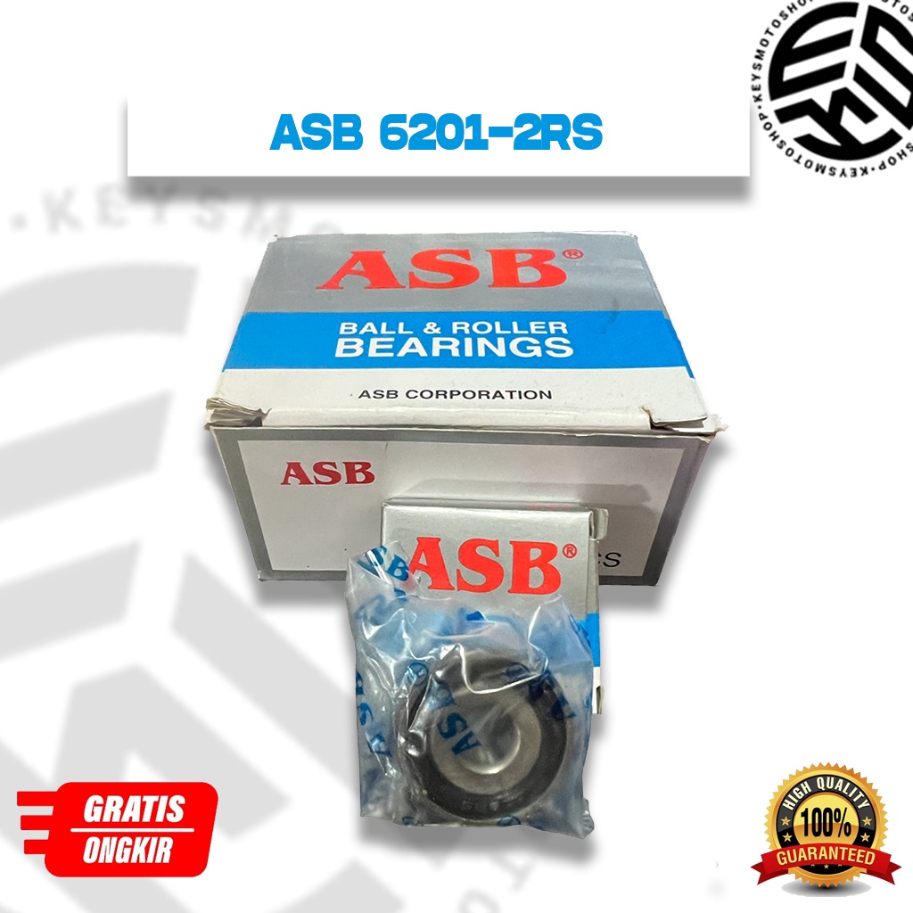 Bearing 6201 ASB Ukuran 12x32x10 mm Bering Laker 6201 ASB Ukuran 12 x 32 x 10 mm