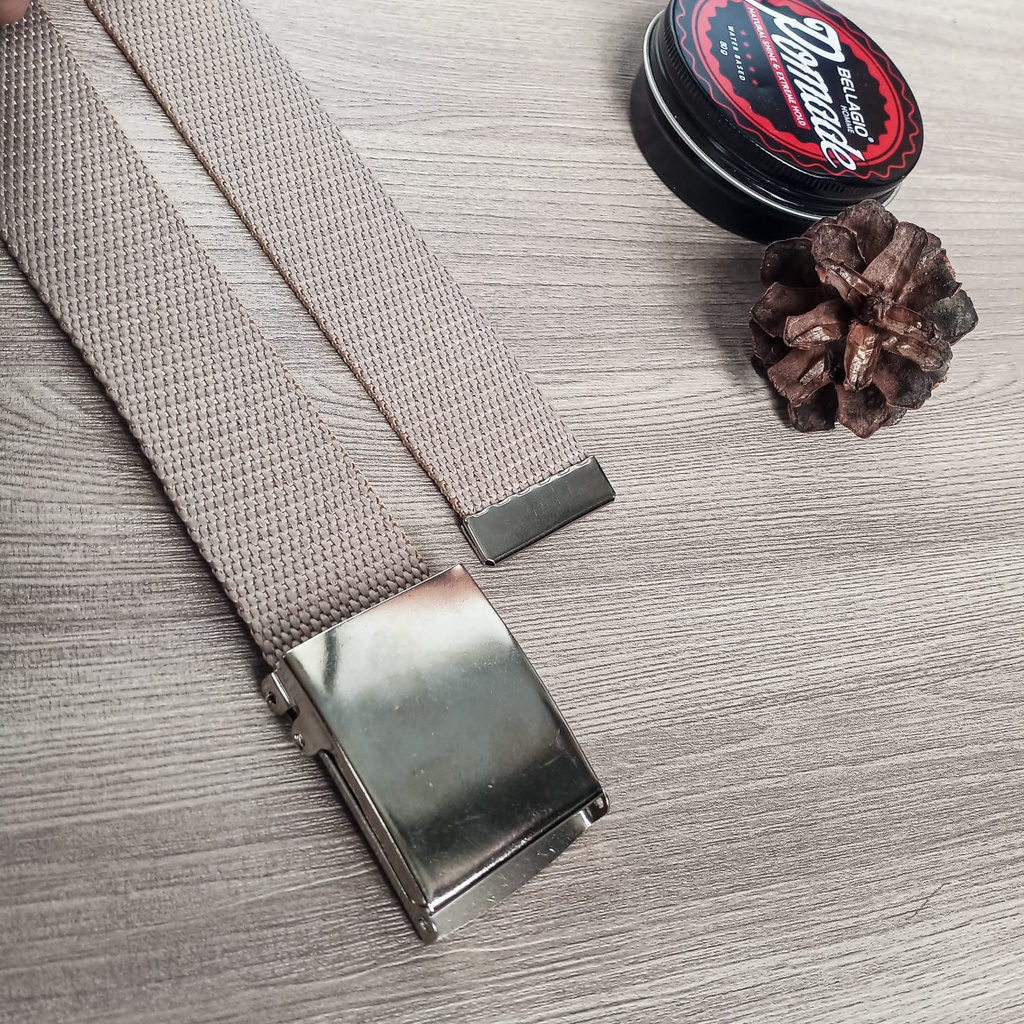 Gesper Ikat Pinggang Size JUMBO 140 CM Pria dan Wanita Poly Hitam Polos Tebal Model Jepit Termurah / Ikat Pinggang Pria Jumbo Kain / Sabuk Kain Big Size