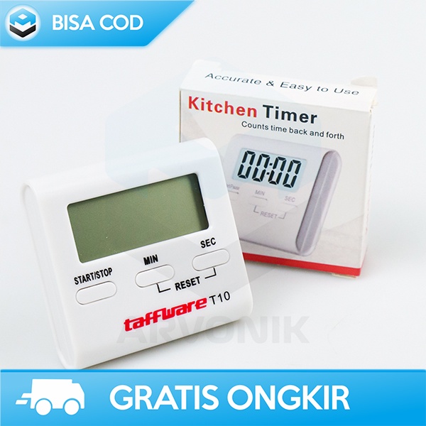 TIMER MASAK DIGITAL TIMER KITCHEN TAFFWARE STOPWATCH ALARM MASAK T10