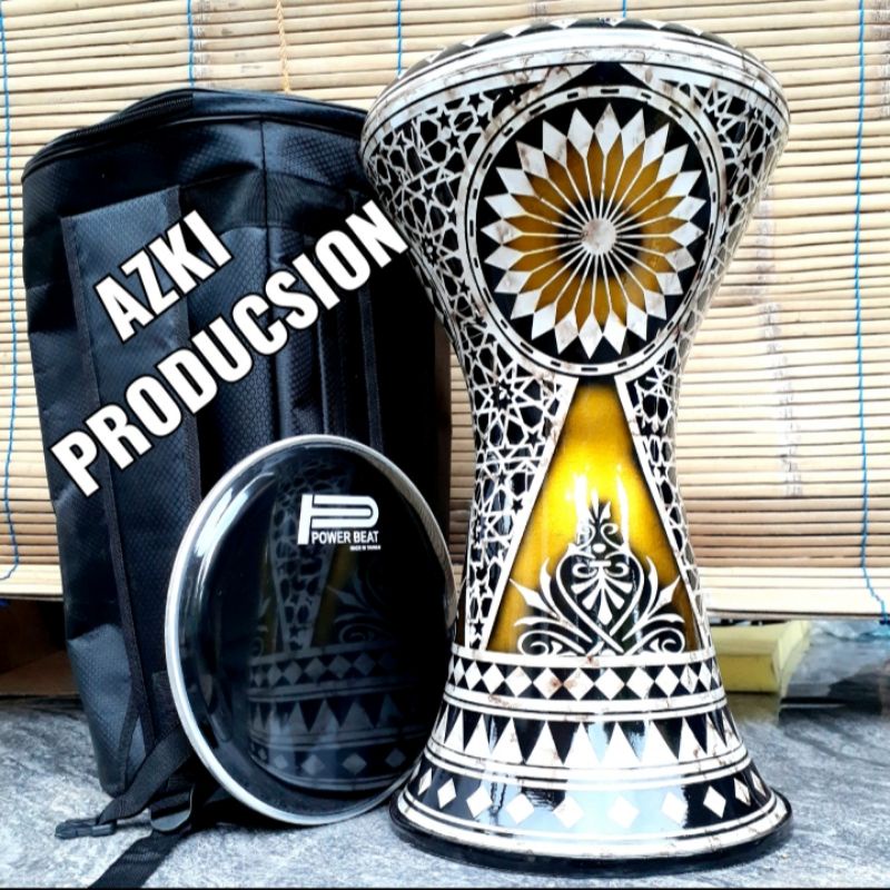 DARBUKA SOMBATI 9INC MOTIF FULSET + TAS⭐⭐⭐⭐⭐