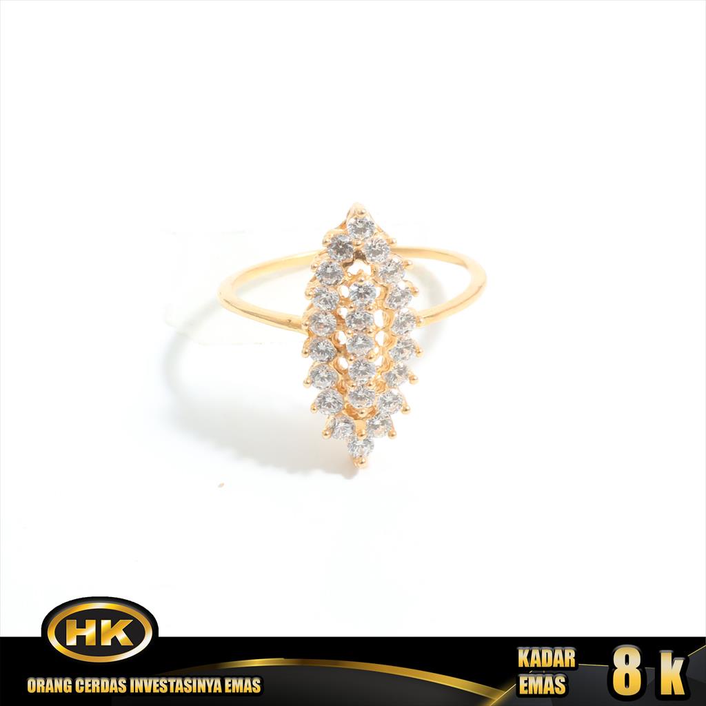 HK Mustika Gold - Cincin Emas 8K - Elisabeth