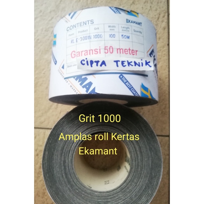 Amplas Amplas Roll Kertas Grit 1000 Ekamant
